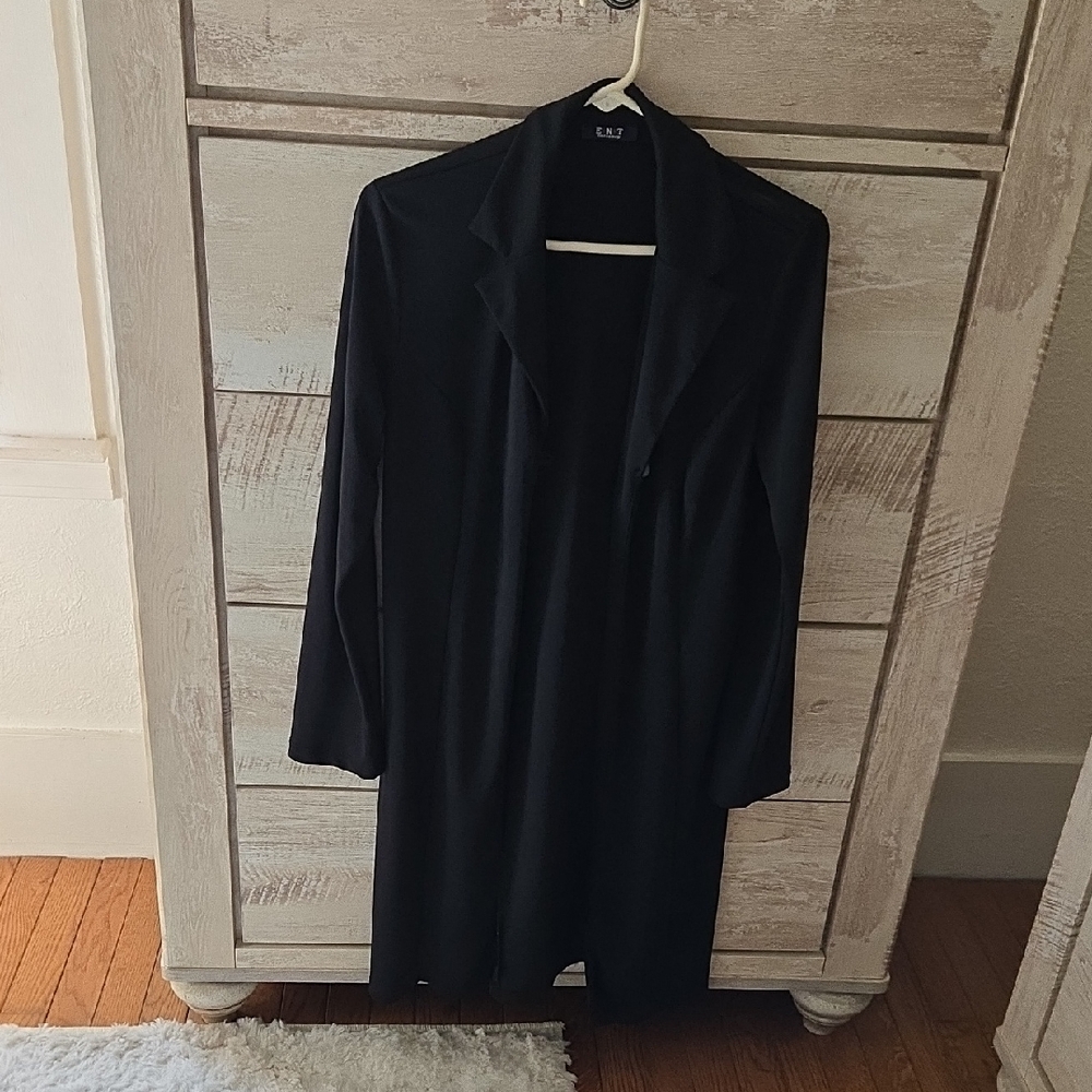 Elegant Black Long Coat